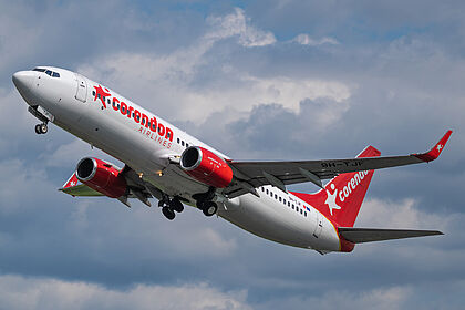 Boeing 737 9H-TJF operated by SpiceJet