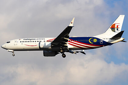 Boeing 737 9M-MVE operated by Malaysia