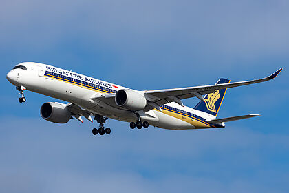 Airbus A350-900 9V-SHJ operated by Singapore