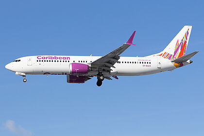 Boeing 737 9Y-BAR operated by Caribbean