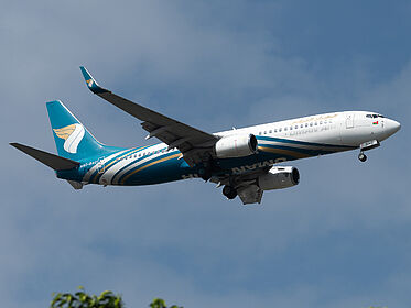Boeing 737-800 A4O-BAC operated by Oman Air