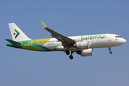 Airbus A320 NEO A4O-OVE operated by SalamAir