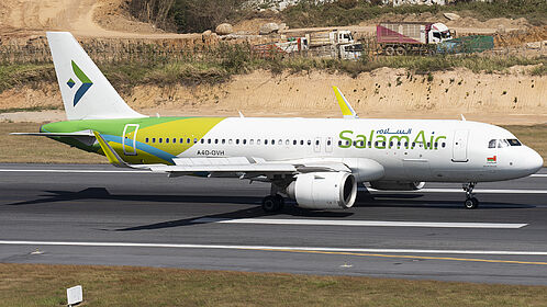 Airbus A320 NEO A4O-OVH operated by SalamAir