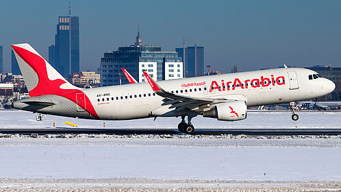 Airbus A320 (Sharklets) A6-ANO operated by Air Arabia Egypt