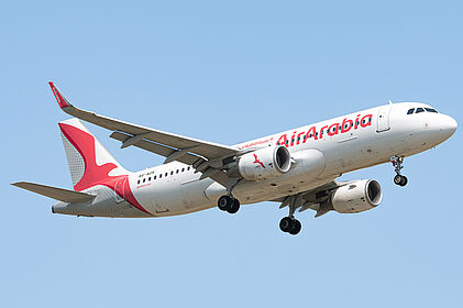 Airbus A320 A6-AOV operated by Air Arabia Abu Dhabi