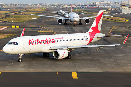 Airbus A320 A6-AUD operated by Air Arabia Abu Dhabi