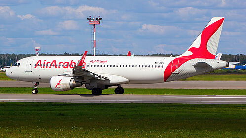 Airbus A320 A6-AUG operated by Air Arabia Abu Dhabi