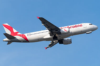 Airbus A320 A6-AUJ operated by Air Arabia Abu Dhabi