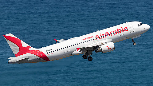 Airbus A320 A6-AUM operated by Air Arabia Abu Dhabi