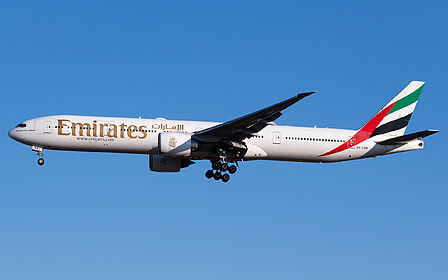 Boeing 777-300 A6-EBM operated by Emirates