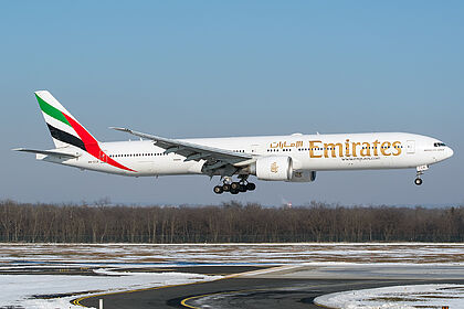 Boeing 777-300 A6-ECR operated by Emirates