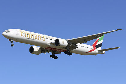 Boeing 777-300 A6-EGS operated by Emirates