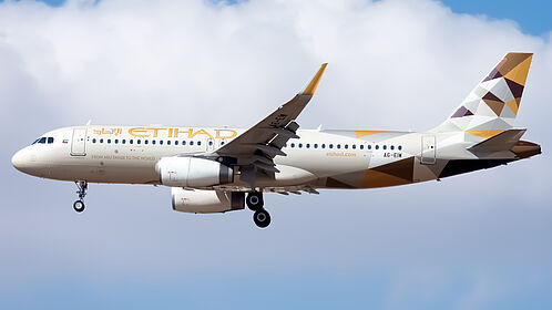 Airbus A320 A6-EIW operated by Etihad