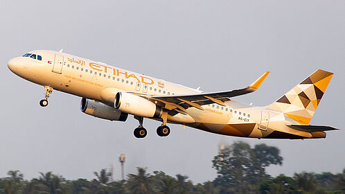 Airbus A320 A6-EIY operated by Etihad
