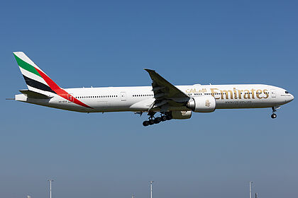 Boeing 777 A6-EQG operated by Emirates