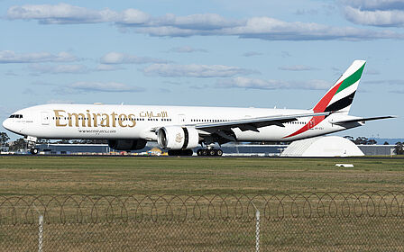 Boeing 777 A6-EQJ operated by Emirates