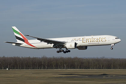 Boeing 777-300ER A6-EQK operated by Emirates