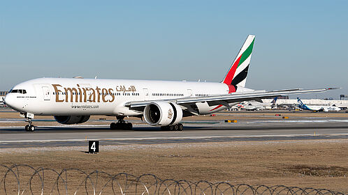 Boeing 777-300ER A6-EQP operated by Emirates
