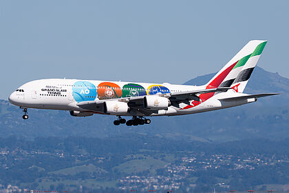 Airbus A380 A6-EUH operated by Emirates