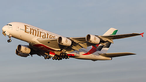 Airbus A380-800 A6-EVG operated by Emirates