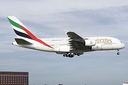 Airbus A380 A6-EVJ operated by Emirates