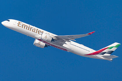 Airbus A350-900 A6-EXC operated by Emirates