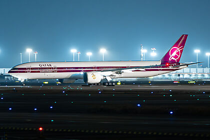 Boeing 777-300 A7-BAC operated by Qatar