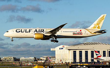 Boeing 787-9 A9C-FF operated by Gulf Air