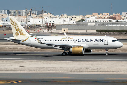 Airbus A320 NEO A9C-TH operated by Gulf Air