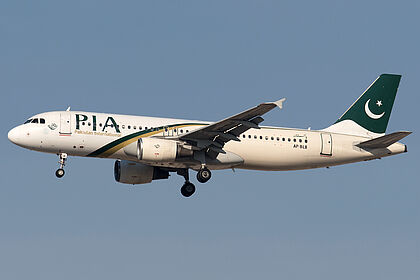 Airbus A320 AP-BLB operated by Pakistan International