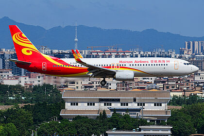 Boeing 737-800 B-1549 operated by Hainan