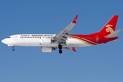 Boeing 737 MAX 8 B-20ES operated by Shenzhen