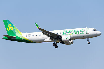 Airbus A320 B-6931 operated by Spring