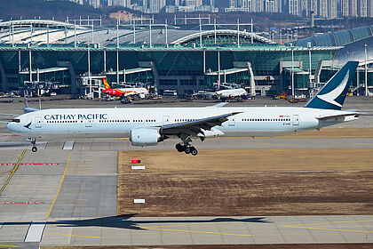 Unknown B-HNW operated by Cathay Pacific