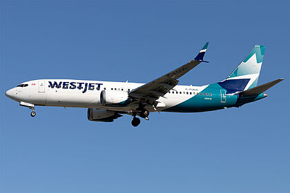 Boeing 737 C-FQGG operated by WestJet