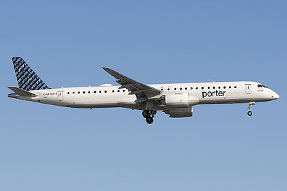 Embraer 195 C-GKYL operated by Porter