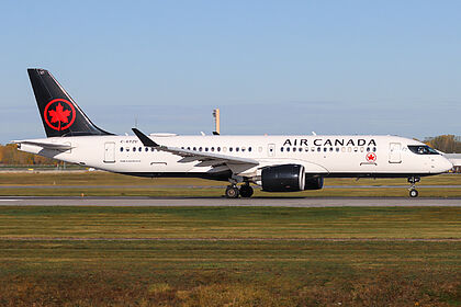 Airbus A220-300 C-GTZU operated by Air Canada