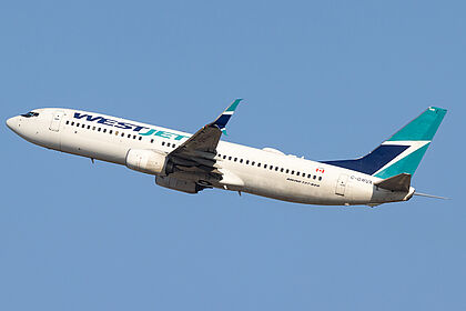Boeing 737-800 C-GWUX operated by WestJet