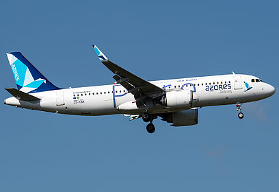 Airbus A320 CS-TSK operated by Azores