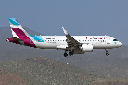 Airbus A320 NEO D-AENF operated by Eurowings