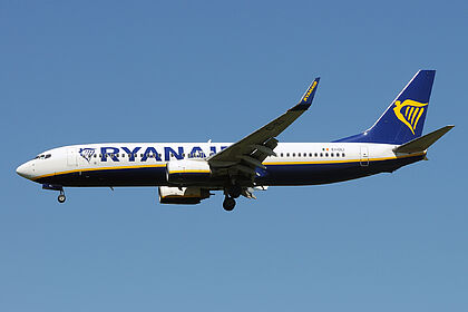 Boeing 737-800 EI-DLI operated by Ryanair