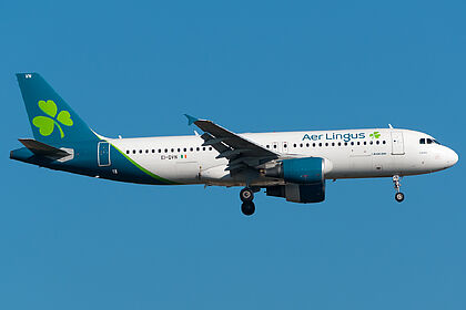 Airbus A320 EI-DVN operated by Aer Lingus
