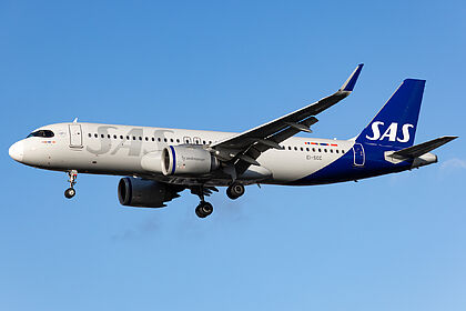 Airbus A320 NEO EI-SCC operated by SAS