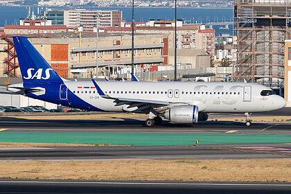 Airbus A320 NEO EI-SIX operated by SAS