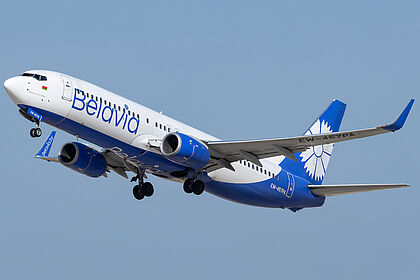 Boeing 737-800 EW-457PA operated by Belavia