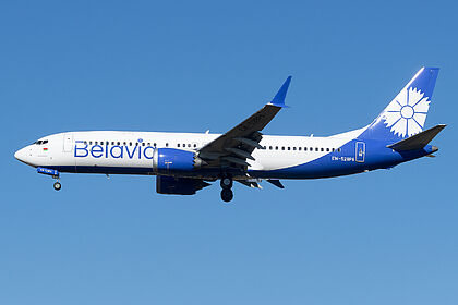 Boeing 737 MAX 8 EW-528PA operated by Belavia