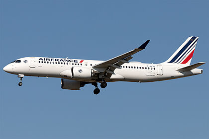 Airbus A220-300 F-HZUU operated by Air France
