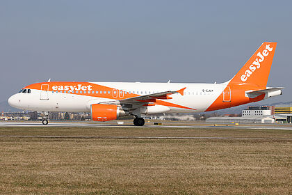 Airbus A320 G-EJCF operated by easyJet