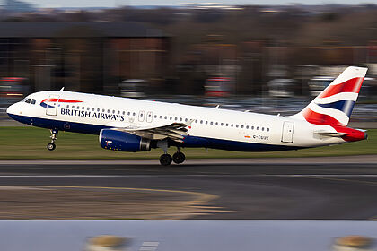 Airbus A320 G-EUUK operated by British