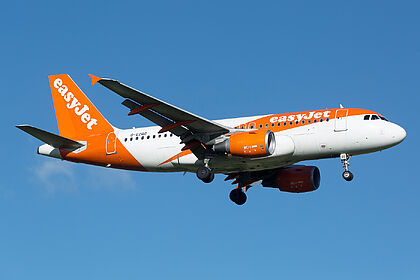 Airbus A319 G-EZGG operated by easyJet